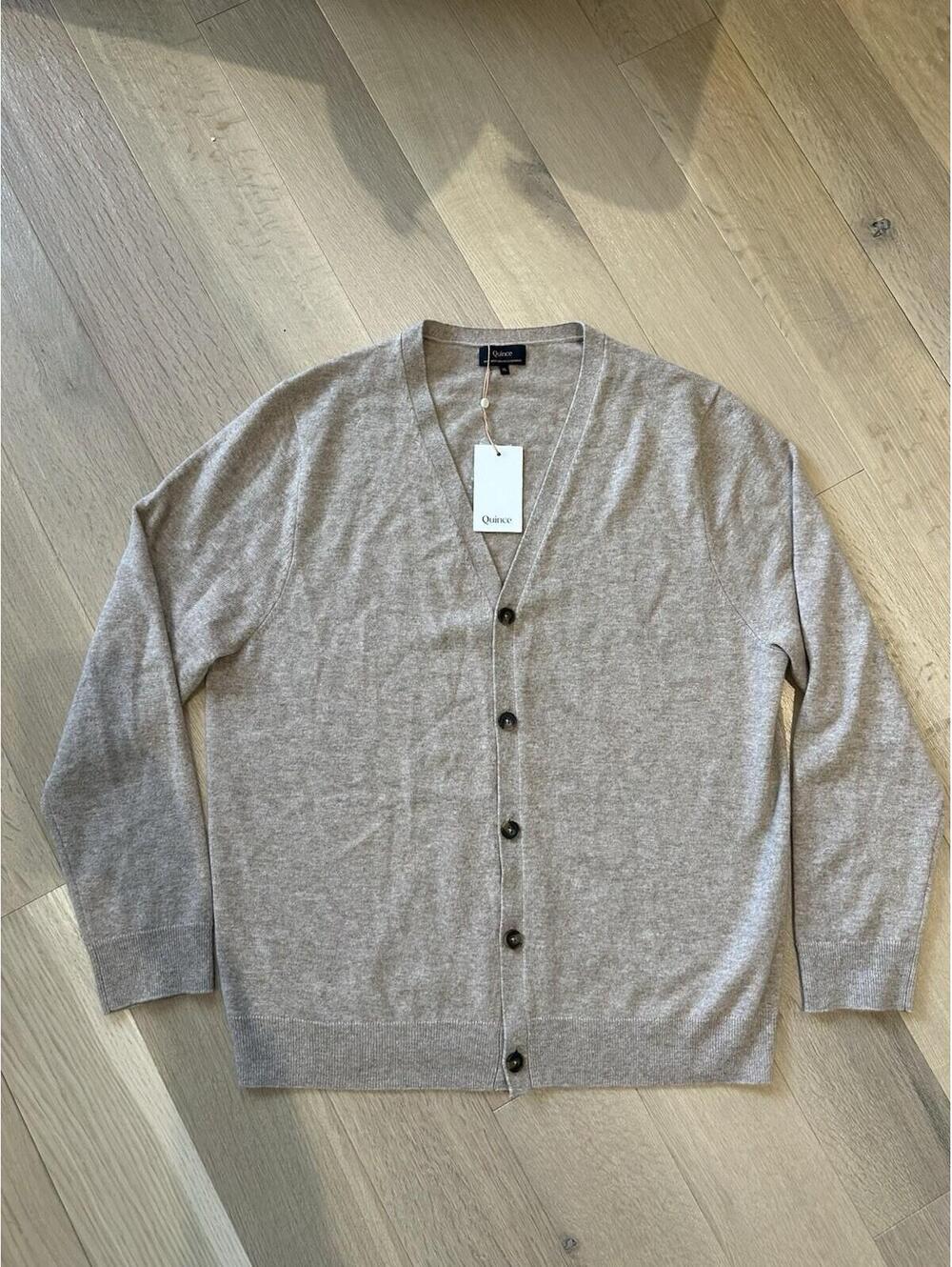 Quince Cardigan 100% Mongolian Cashmere size XL Mens